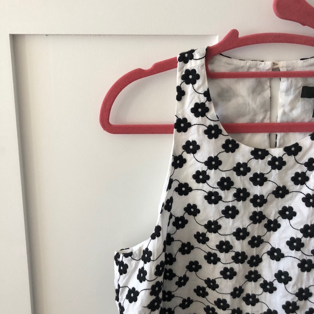 J.Crew Factory Floral Embroidered Racerback Tank - Picture 4 of 7